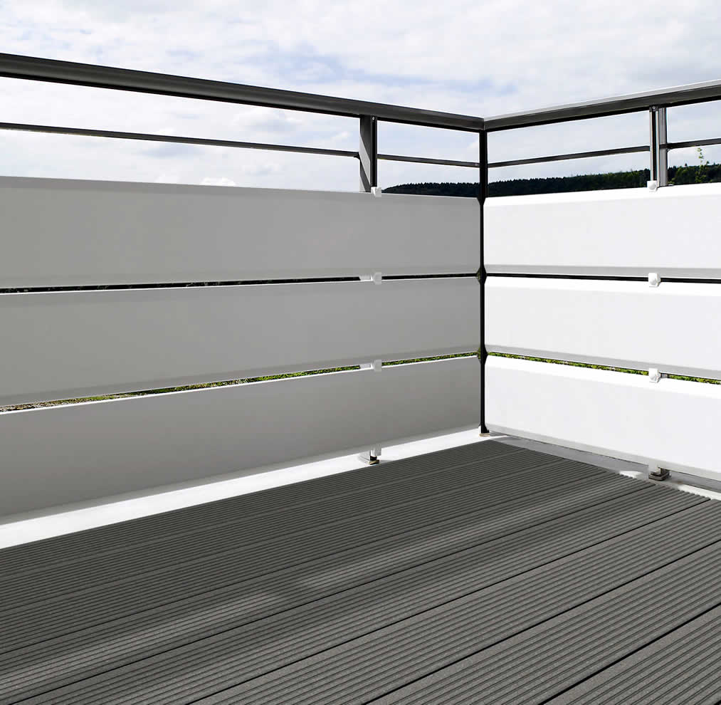 Balkonprofile aus Kunststoff und Aluminium