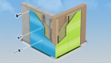 Aufbau einer Fassadenverkleidung mit HPL-Fassadenplatten