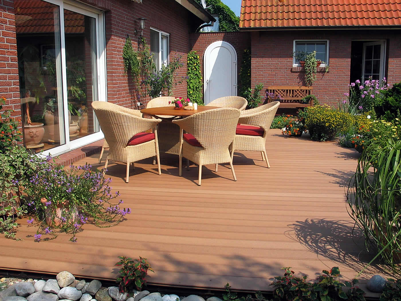 BPC Terrassendielen aus Bambusfasern und Kunststoff