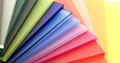 Farbiges Acrylblatt geschnitten auf Größe 3/5mm dicke 200mm Breite